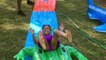 Water Slide for Kids Giant Shark H2O Go Inflatable Toys Family Fun Batman Superman Doll Naiah Elli