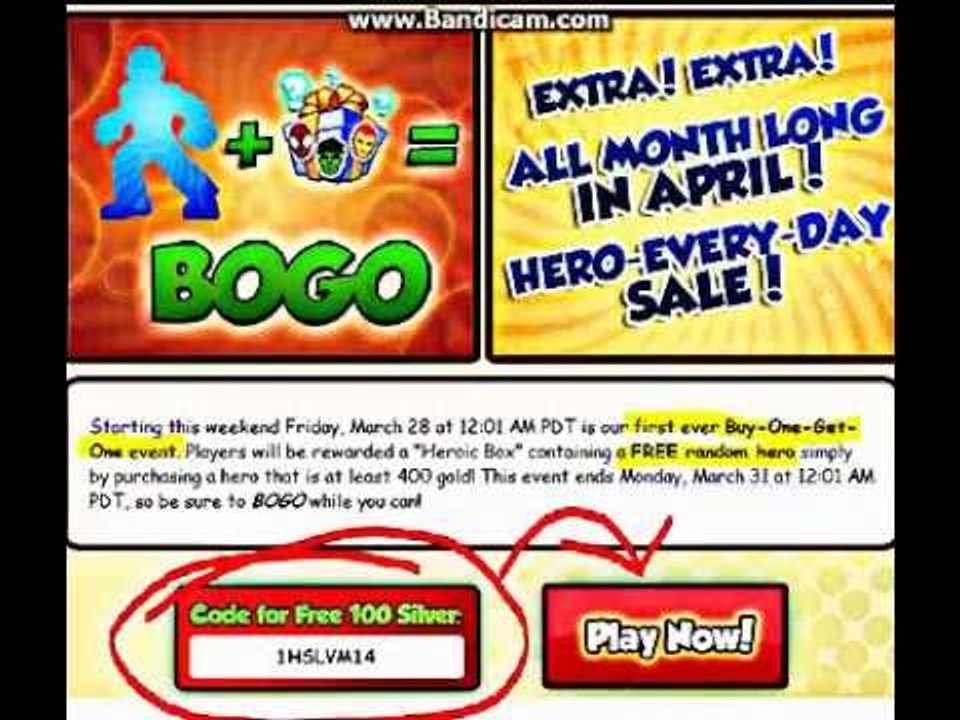 Heroup.com March New Code
