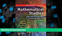 Price Mathematical Studies for the IB Diploma: Study Guide (International Baccalaureate) Scott