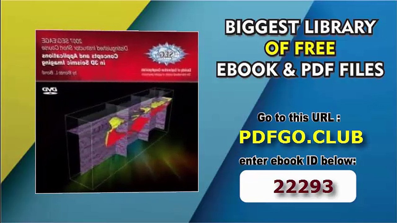 Concepts and Applications in 3D Seismic Imaging