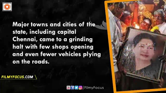 Tamil Nadu CM Jayalalithaa Dies At 68, To Be Cremated At MGR’s Memorial Site - Filmyfocus.com