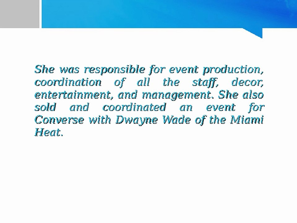 Amy Cimber Successfully Managed Many Events In Her Career