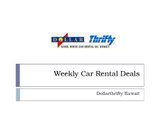 Weekly Car Rental Deals