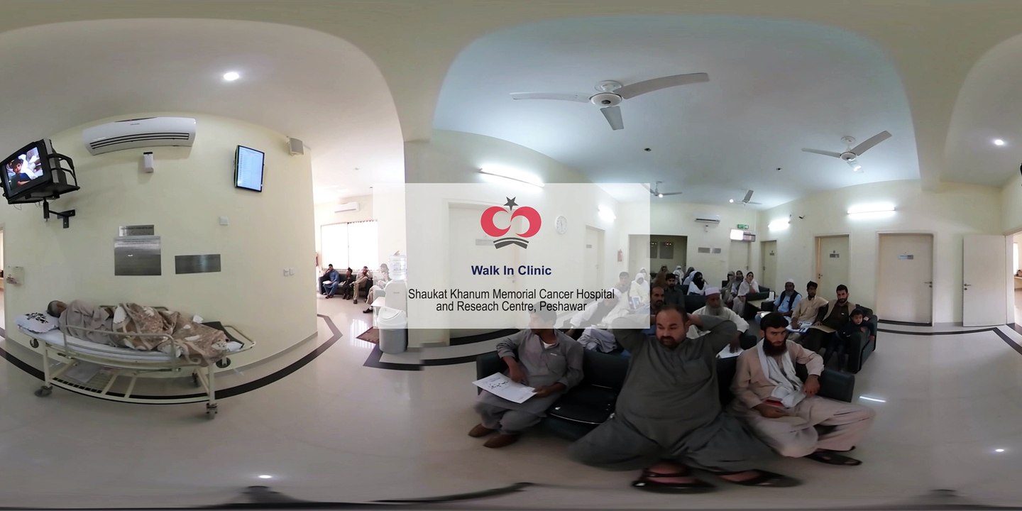 360-degree video of Walk-in Clinic at Shaukat Khanum Peshawar