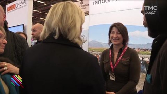 Quotidien : Marine Le Pen et les chevals