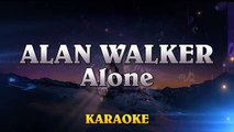 Alan Walker - Alone ¦ HIGHER Key Karaoke Instrumental Lyrics Cover Sing Along