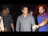 Salman Khan With His Trusted Bodyguard Shera At Mumbai Airport