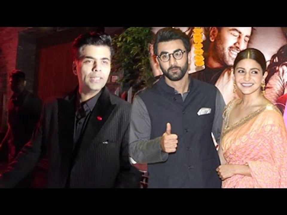 Ae Dil Hai Mushkil Cast At Aamir Khan's Diwali Party 2016 - Ranbir Kapoor,Anushka Sharma,Karan Johar