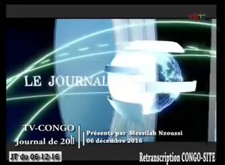 Journal de 20h TVCongo du Mardi 06 décembre 2016 -By Congo-Site