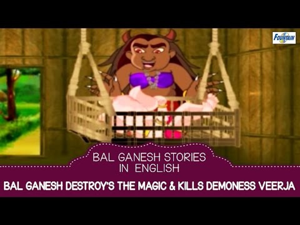 Bal Ganesh Kills Demoness Veerja  - Bal Ganesha Story in English | Story For Children In English