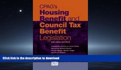 READ CPAG s Housing Benefit and Council Tax Benefit Legislation Kindle eBooks