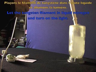 Lumière dans l'azote liquide