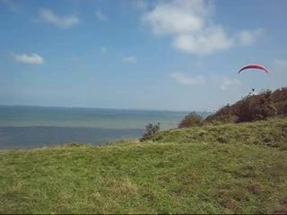 Décollage parapente Auberville