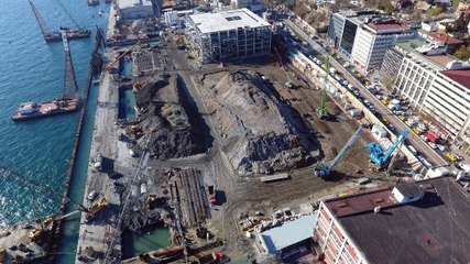 Galataport havadan görüntülendi