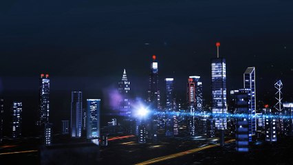 Christmas Tree over the City! After Effects festive project!