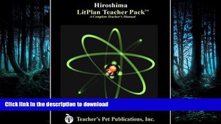Hardcover Hiroshima LitPlan - A Novel Unit Teacher Guide With Daily Lesson Plans (LitPlans on CD)