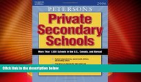 Best Price Private Secondary Schools 2005-2006 Peterson s On Audio