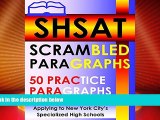 Best Price SHSAT Scrambled Paragraphs - 50 Practice Paragraphs SHSAT NYC Prep Team For Kindle