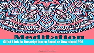 Read Meditation Coloring Book: Coloring Books For Adults, coloring books for adults relaxation,