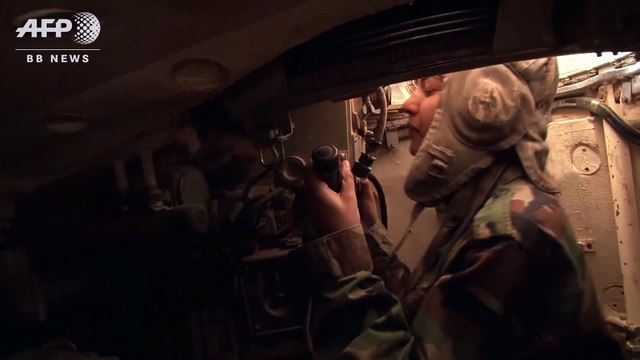 Сирийская армия женщин на линии фронта в Дамаске