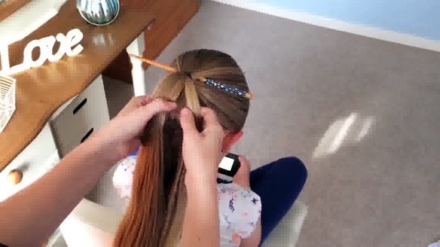 Chopstick Birdcage Braid by SweetHearts Hair Design