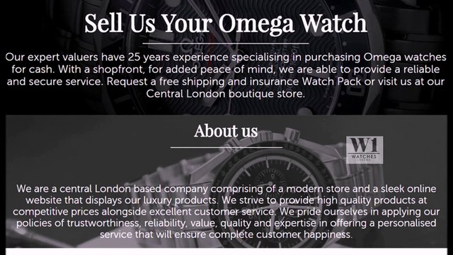 Sell Omega London | Call Now (0207 )-734- 4799