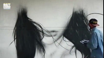 Нереальный талант рисования.Кто сказал, что это вандализм?