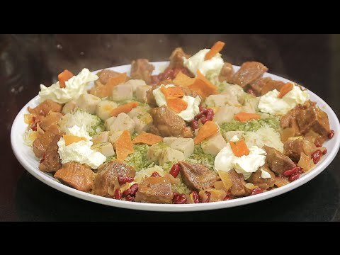 فتة قلقاس باللحمة | غادة جميل