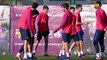 FC Barcelona training session: Nine from FC Barcelona B join Wednesday training