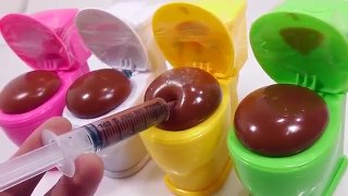 Chocolate Toilet Poop Syringe Water Balloons Ice Cream Play Doh Toy Surprise