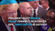 Donald Trump introduces defense pick James Mattis in North Carolina