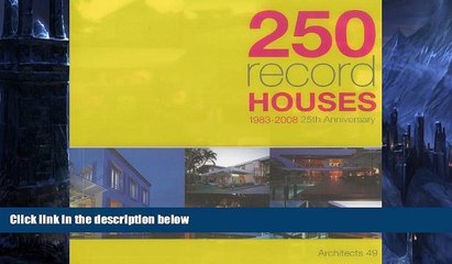 Pre Order 250 Record Houses: Architects 49 (1983 - 2008) Architects 49 On CD