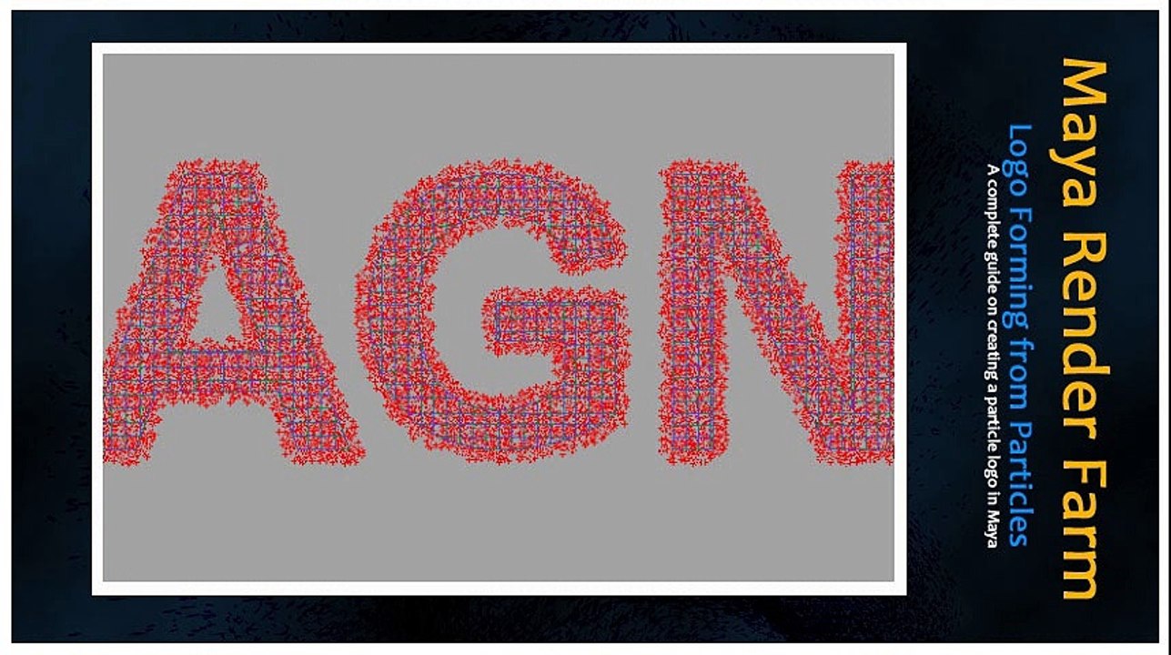 Maya Tutorial | Logo Forming from Particles