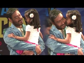 Ajay Devgan Gets Kissed By A CUTE Little FAN