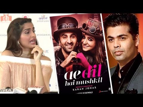 Sonam Kapoor's SHOCKING Comment On Ae Dil Hai Mushkil Pakistani Actors - Karan Johar Controversy