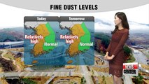 High levels of fine dust in the west, late night snow in central regions