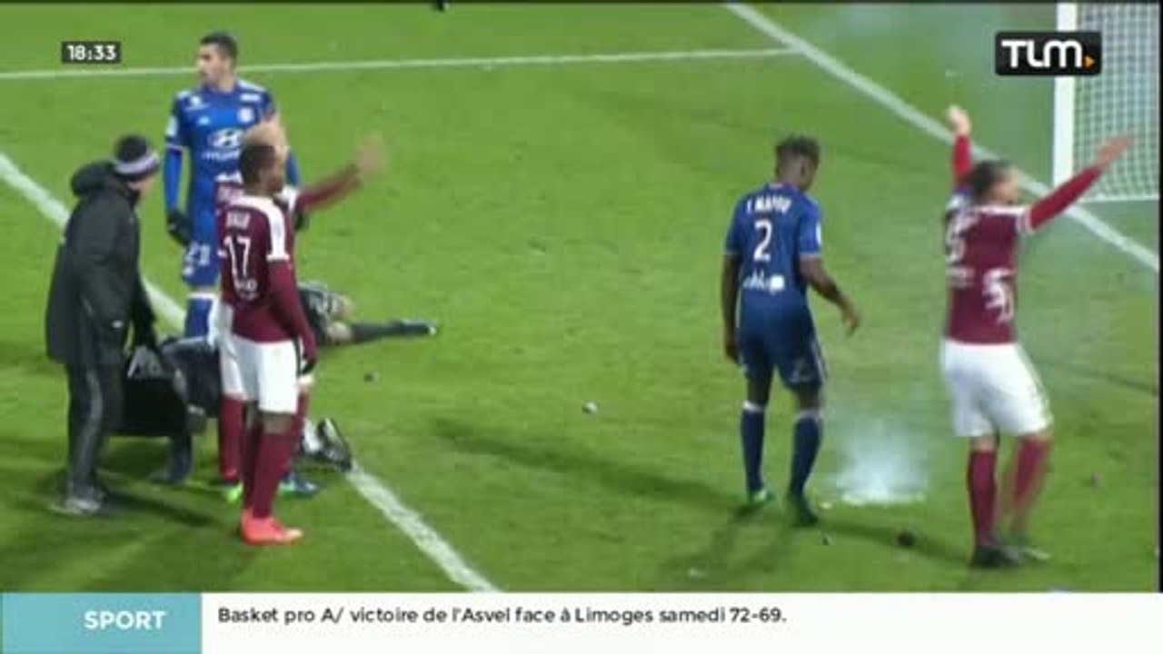 Football (Ligue 1) : Lyon victime de jets de petards