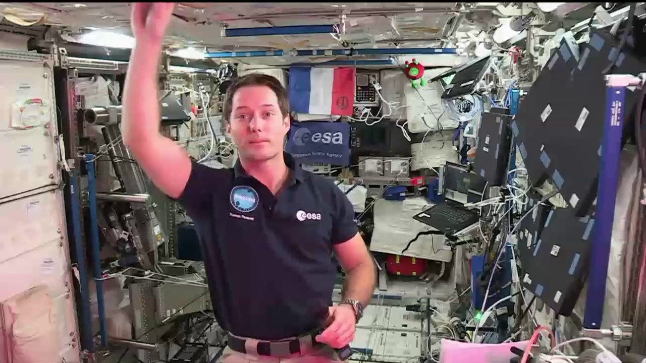 Duplex avec Thomas Pesquet dans l'ISS à l'Académie des Sciences