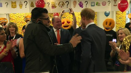 Prince Harry becomes a trader for the day