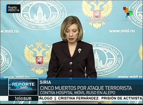 Repudia Rusia ataque de yihadistas a hospitales móviles en Alepo