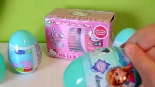 Huevos sorpresa de Peppa Pig, Frozen y Hello Kitty