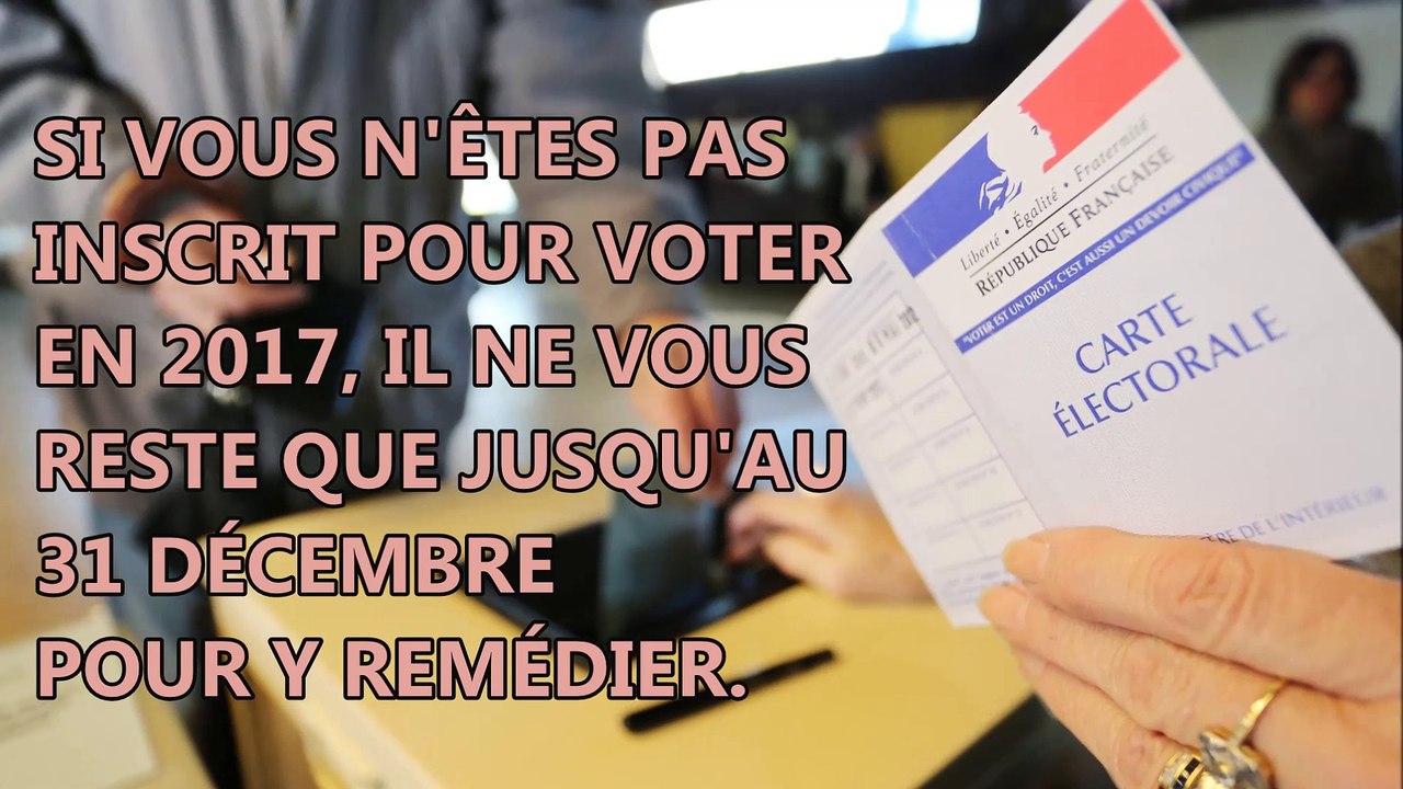Présidentielle 2017 : comment s'inscrire sur les listes électorales ?
