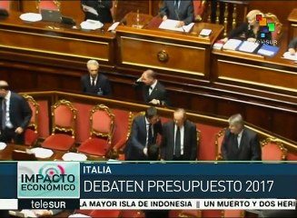 Premier italiano se irá si el senado aprueba el presupuesto 2017