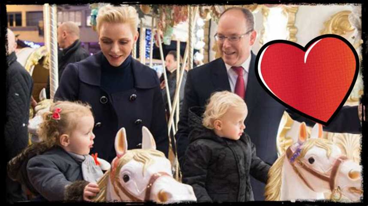 Charlène de Monaco et le prince Albert II : Leurs jumeaux découvrent le village de Noël