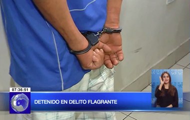 Detenido mientras robaba en almacén