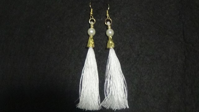 How to make Silk Thread Tassel Earrings