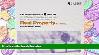 PDF [DOWNLOAD] Law School Legends Audio on Real Property (Law School Legends Audio Series) BOOK