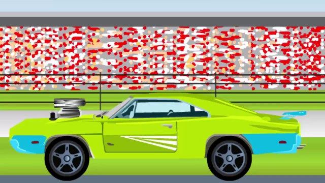 Old Race Car Tuning. Car racing, ENGLISH, kids movie, the cars, cars cartoons for kids