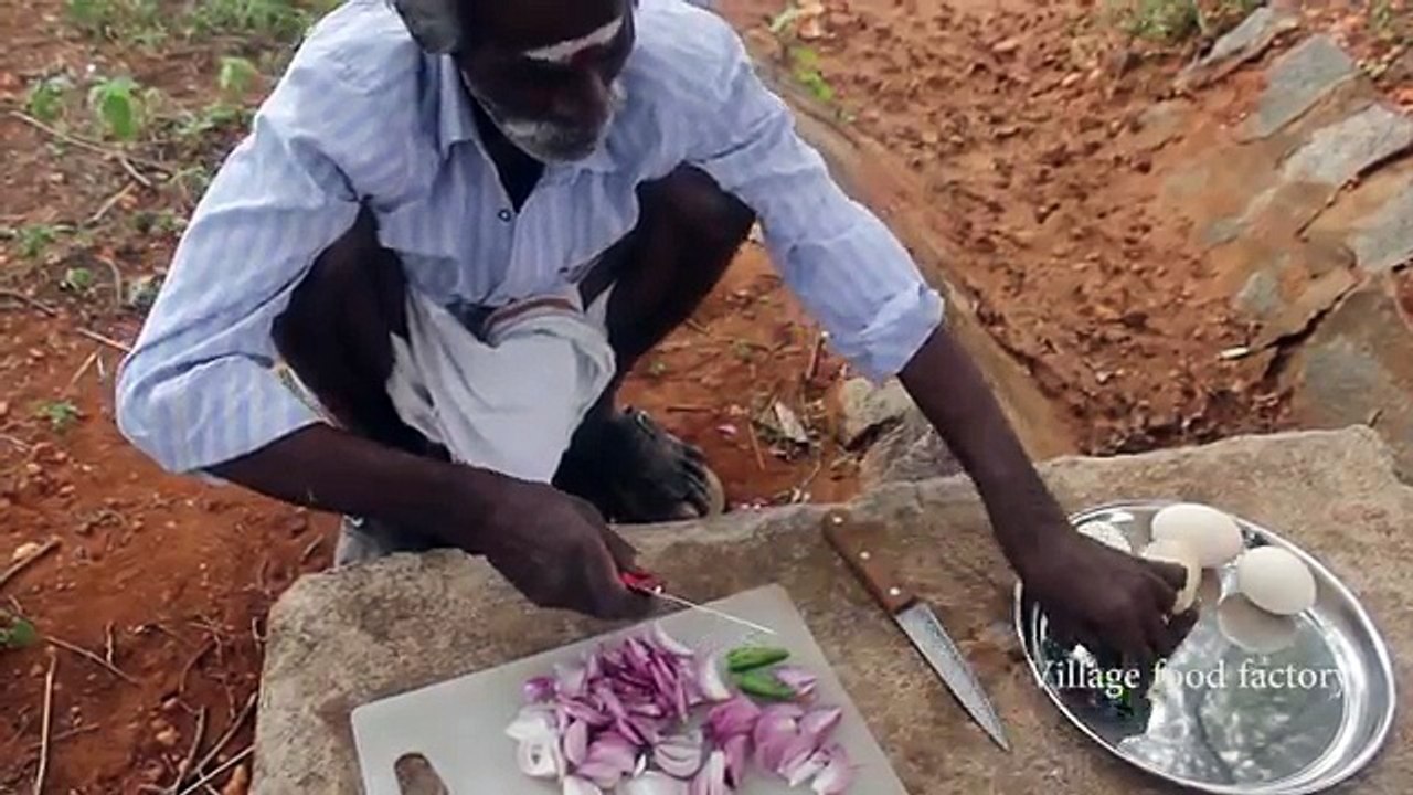 BIG Egg podimaas prepared by my daddy (ARUMUGAM) in my village -_ VILLAGE FOOD FACTORY