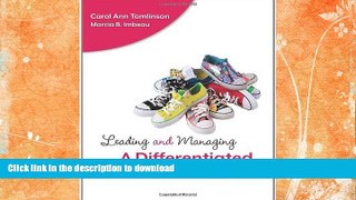 READ Leading and Managing a Differentiated Classroom (Professional Development) Kindle eBooks